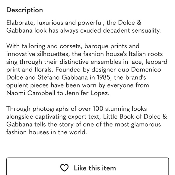 Little Book Of Dolce & Gabbana - Picture 7 of 8